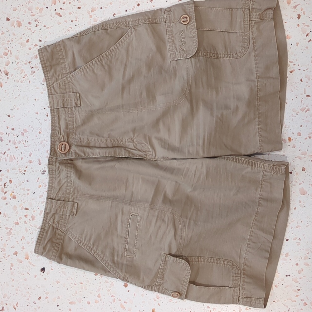 Cabela's | Active Tan Shorts Cargo Pockets Performance Outdoor Hike |  4